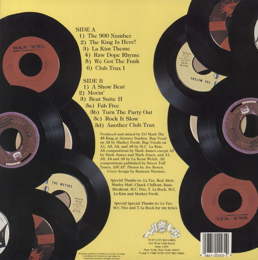 The 45 King Master Of The Game US vinyl LP album (LP record)