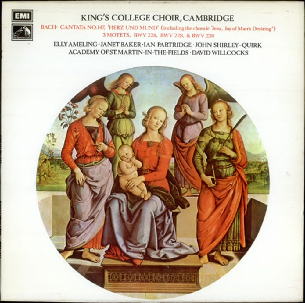 The Academy Of St. Martin-In-The-Fields Bach: Cantata No. 147, Herz Und Mund/ 3 Motets UK vinyl LP album (LP record) HQS1254