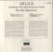 The Academy Of St. Martin-In-The-Fields Delius UK vinyl LP album (LP record)