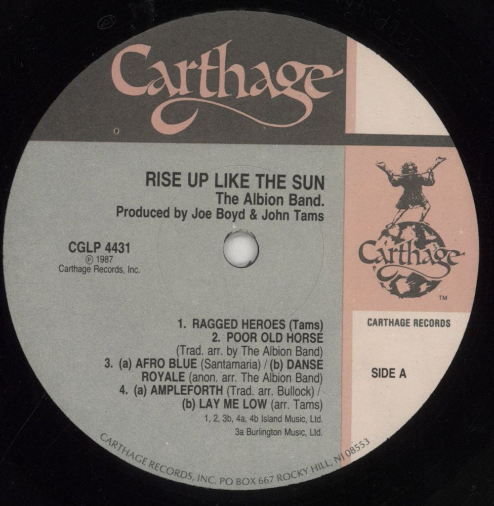 The Albion Band Rise Up Like The Sun UK vinyl LP album (LP record) AB1LPRI787205