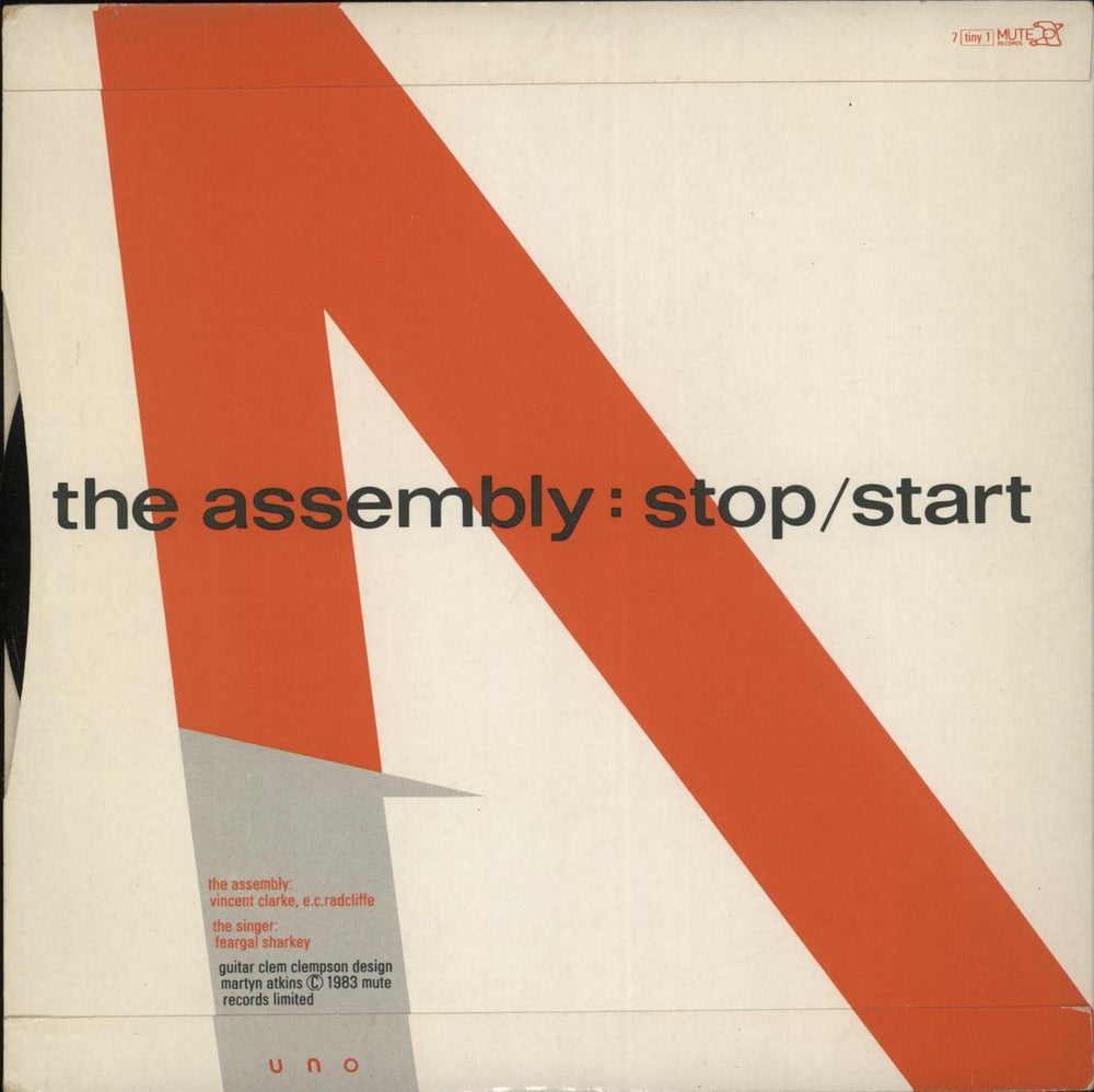 The Assembly Never Never UK 7" vinyl single (7 inch record / 45)