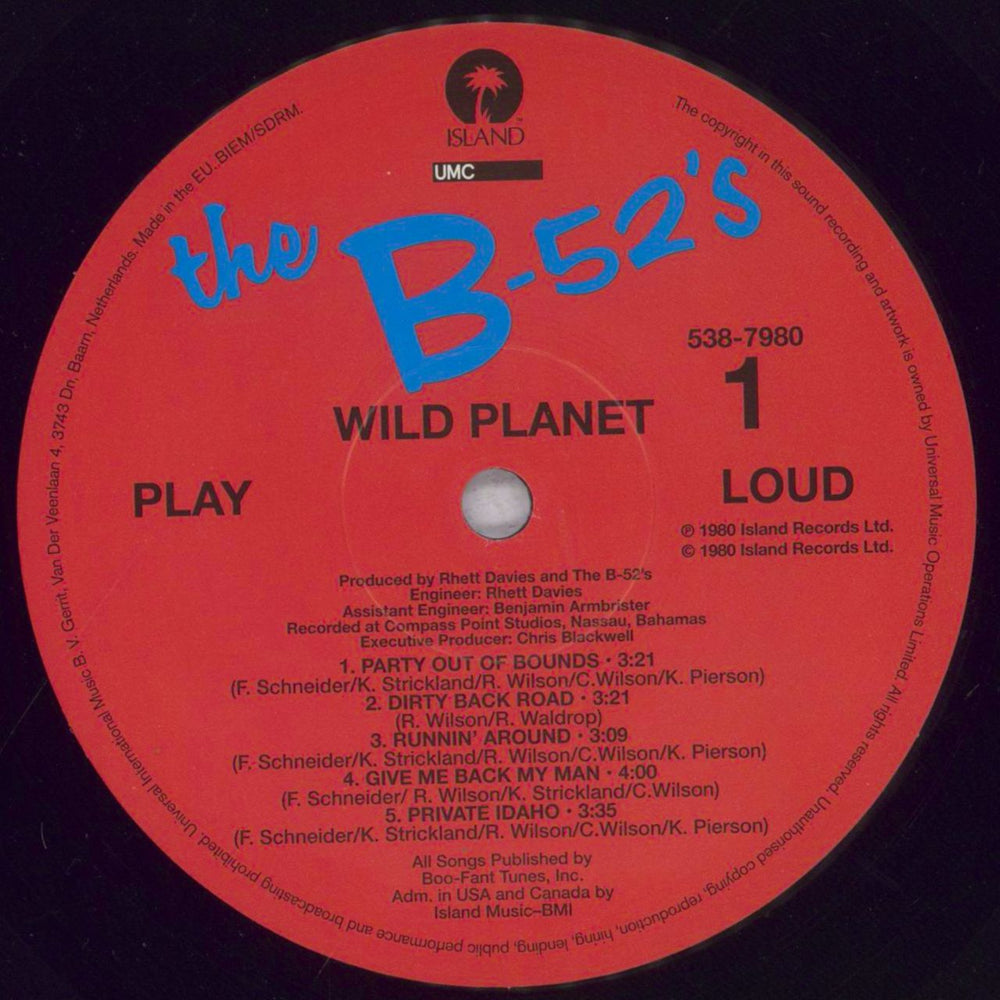 The B-52's Wild Planet UK vinyl LP album (LP record) B52LPWI844353