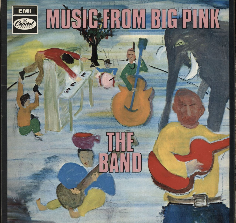 The Band Music From Big Pink - Mono - VG UK vinyl LP album (LP record) T2955