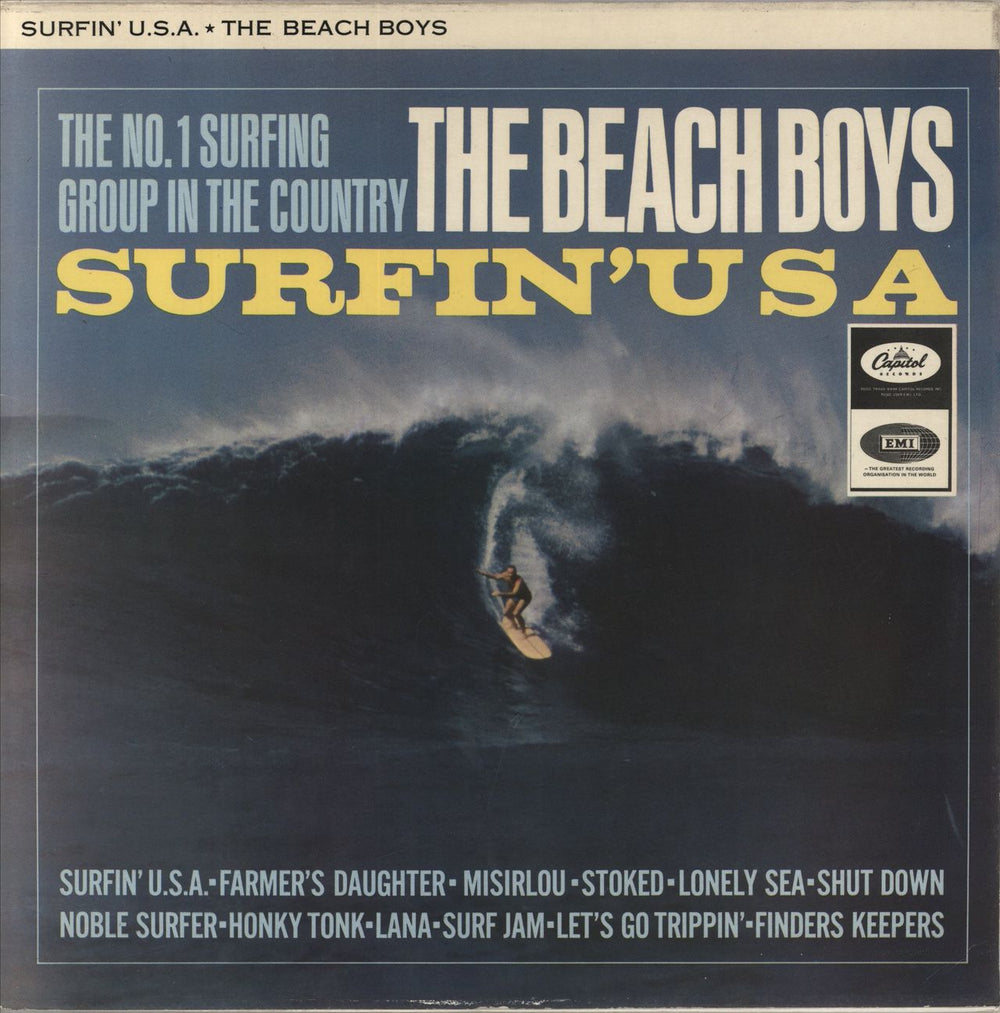 The Beach Boys Surfin' U.S.A. UK vinyl LP album (LP record) ST1890