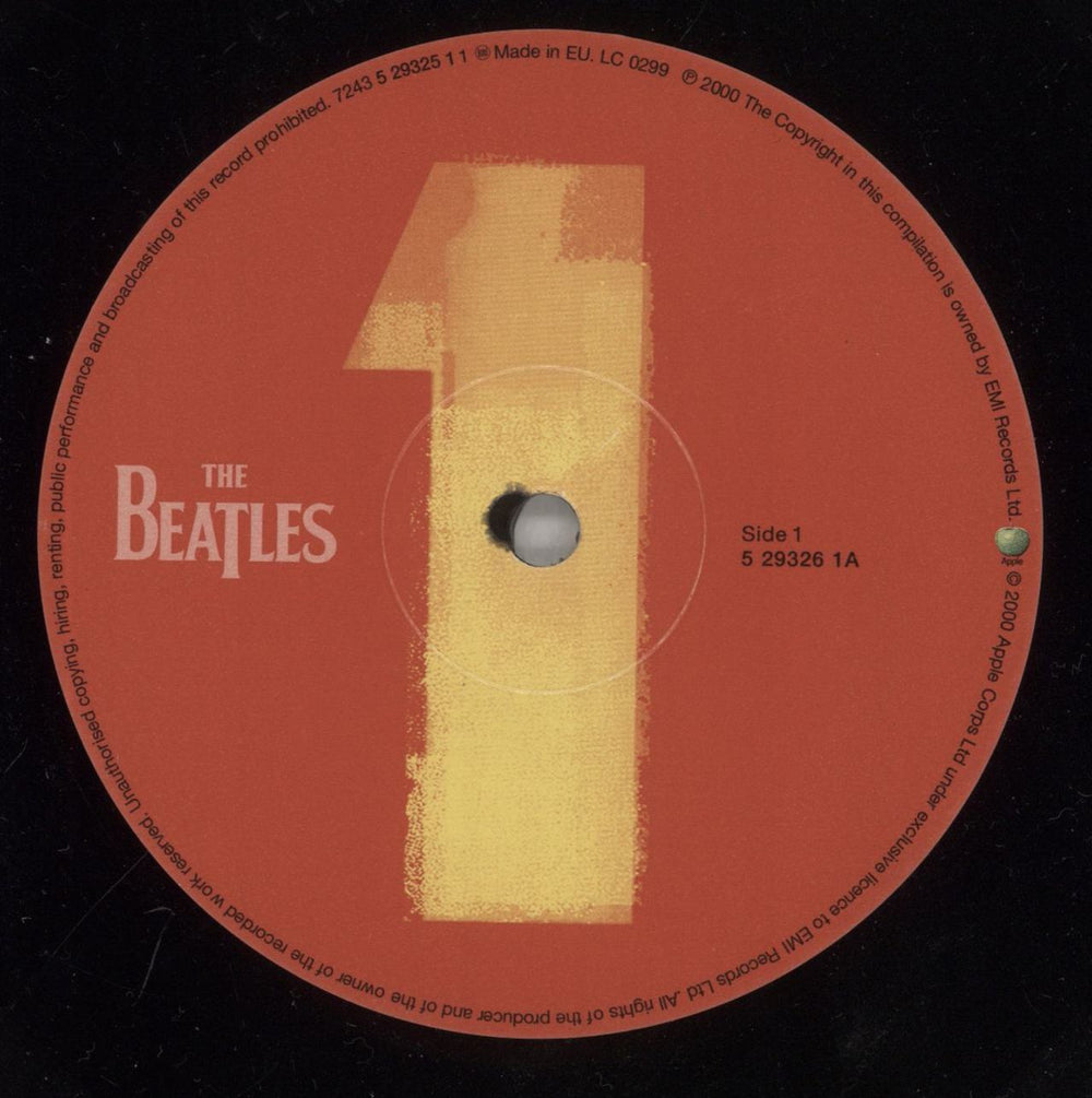 The Beatles 1 - One UK 2-LP vinyl record set (Double LP Album) BTL2LON375647