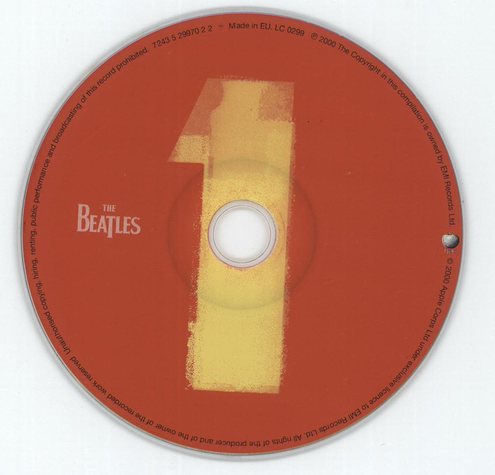The Beatles 1 UK CD album (CDLP) BTLCD169017