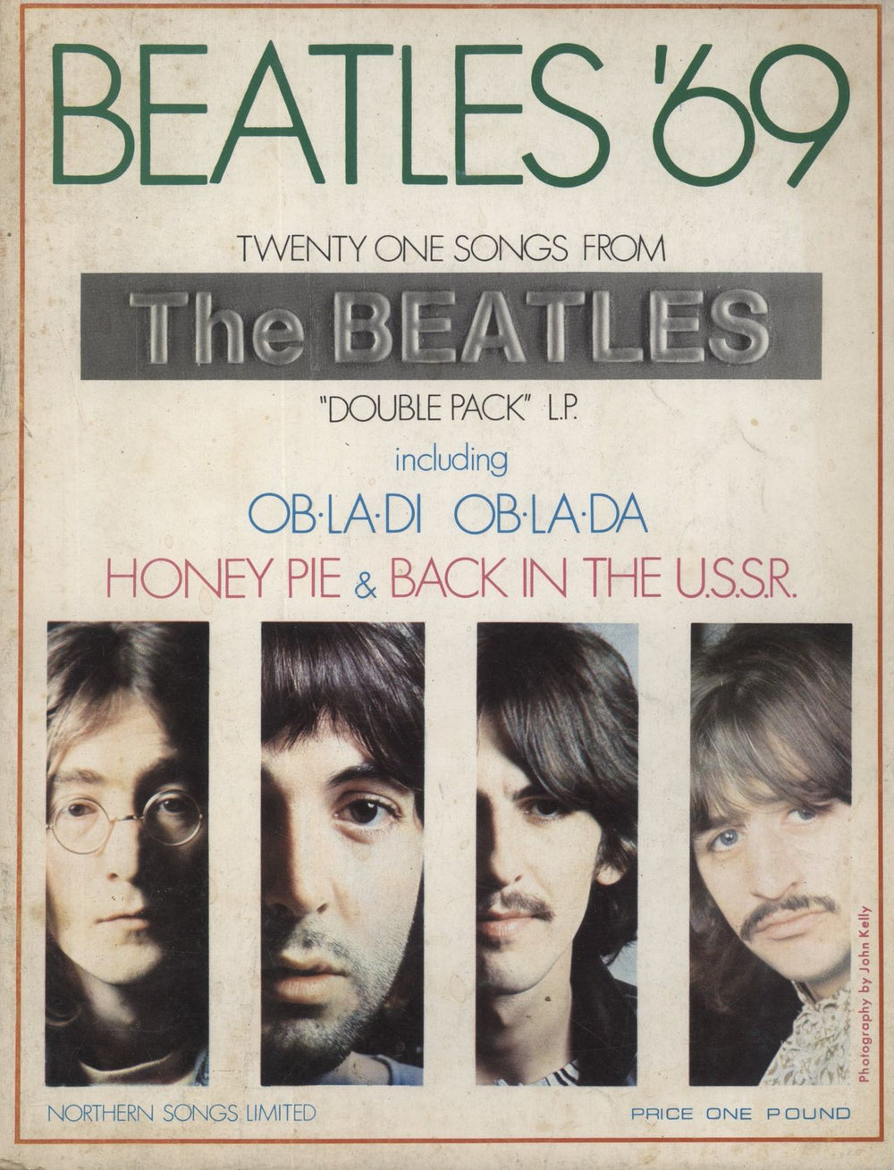 The Beatles Beatles '69 UK book SONGBOOK