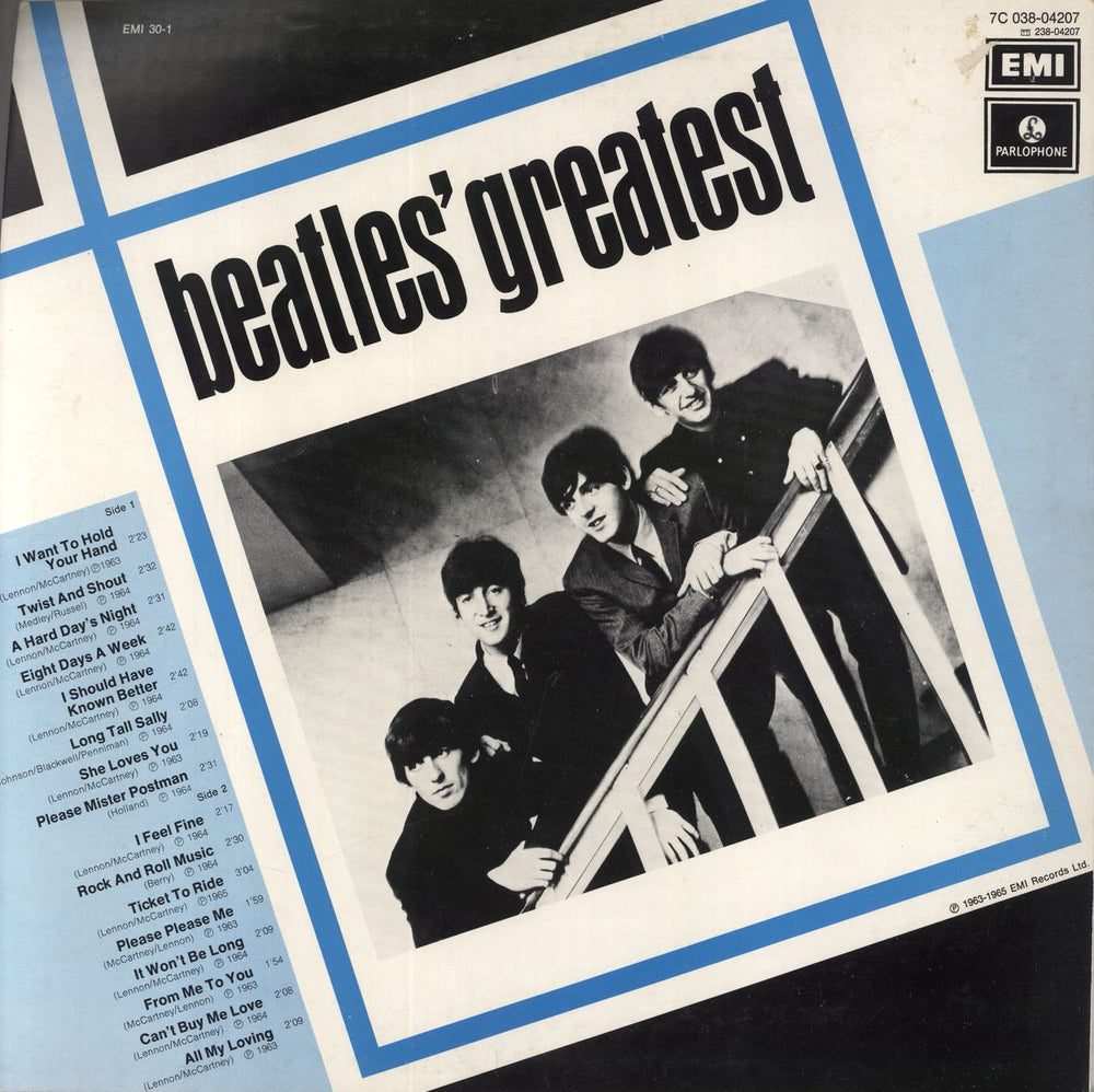 The Beatles Beatles' Greatest - EX Swedish vinyl LP album (LP record)