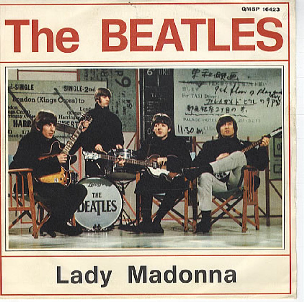 The Beatles Lady Madonna Italian 7" vinyl single (7 inch record / 45) QMSP16423