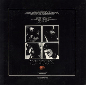 The Beatles Let It Be - Red Vinyl + 1 Obi Japanese vinyl LP album (LP record)