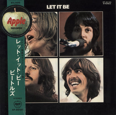 The Beatles Let It Be - Red Vinyl + 1 Obi Japanese vinyl LP album (LP record) AP-80189