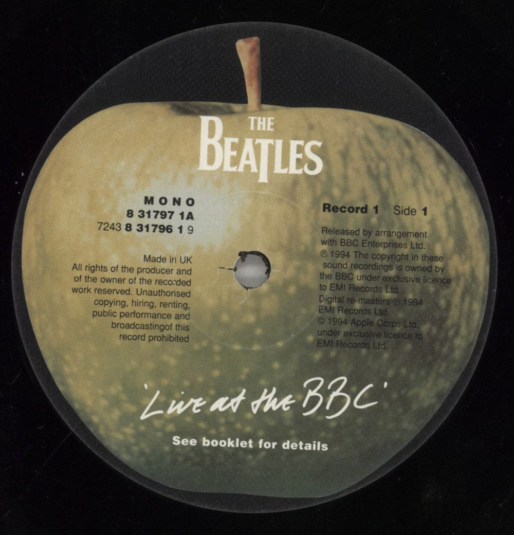 The Beatles Live At The BBC UK 2-LP vinyl record set (Double LP Album) BTL2LLI40874