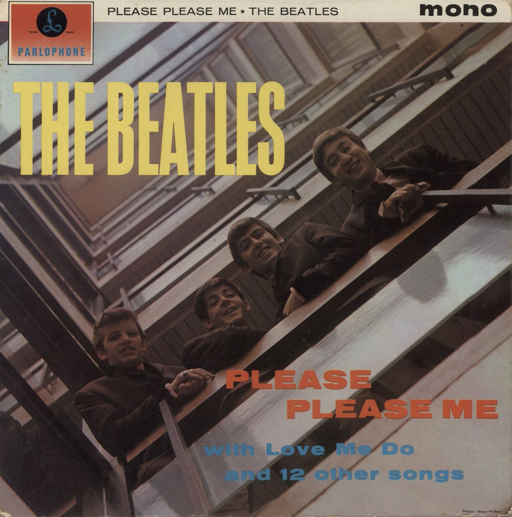 The Beatles Please Please Me - 1st/2nd Transitional Pressing UK vinyl LP album (LP record) PMC1202