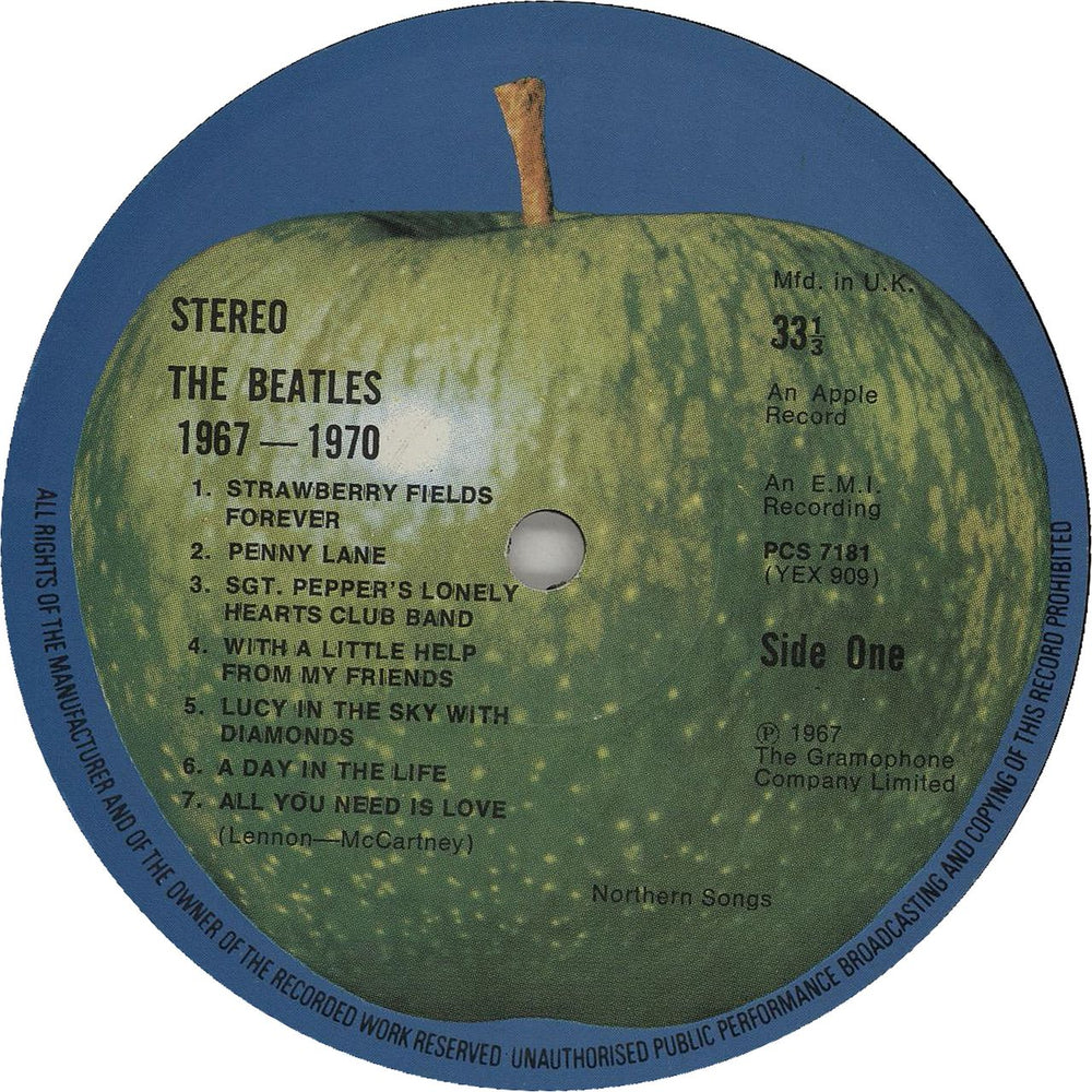 The Beatles The Beatles / 1967-1970 - 1st - VG UK 2-LP vinyl record set (Double LP Album) BTL2LTH750155