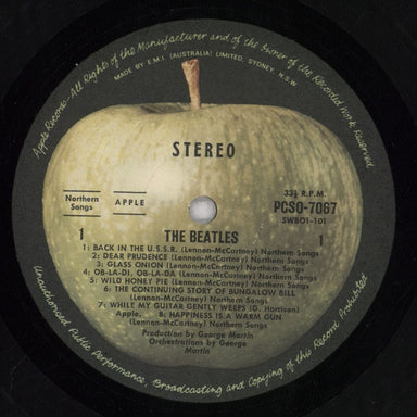 The Beatles The Beatles [White Album] 1st Press Australian 2-LP vinyl record set (Double LP Album) BTL2LTH839047