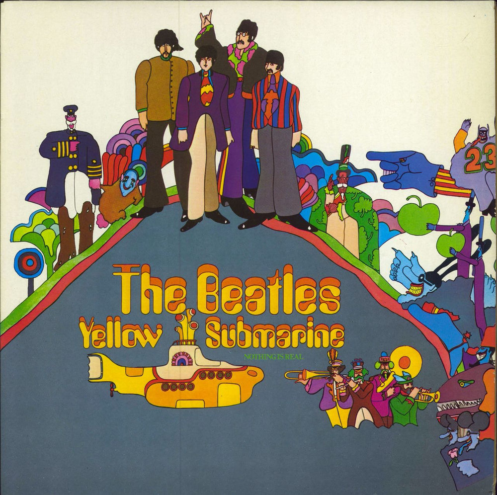 The Beatles Yellow Submarine - 80s - All Rights UK vinyl LP album (LP record) PCS7070