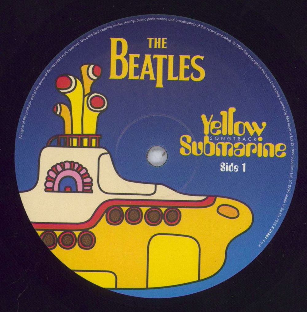 The Beatles Yellow Submarine Songtrack UK vinyl LP album (LP record) BTLLPYE833443