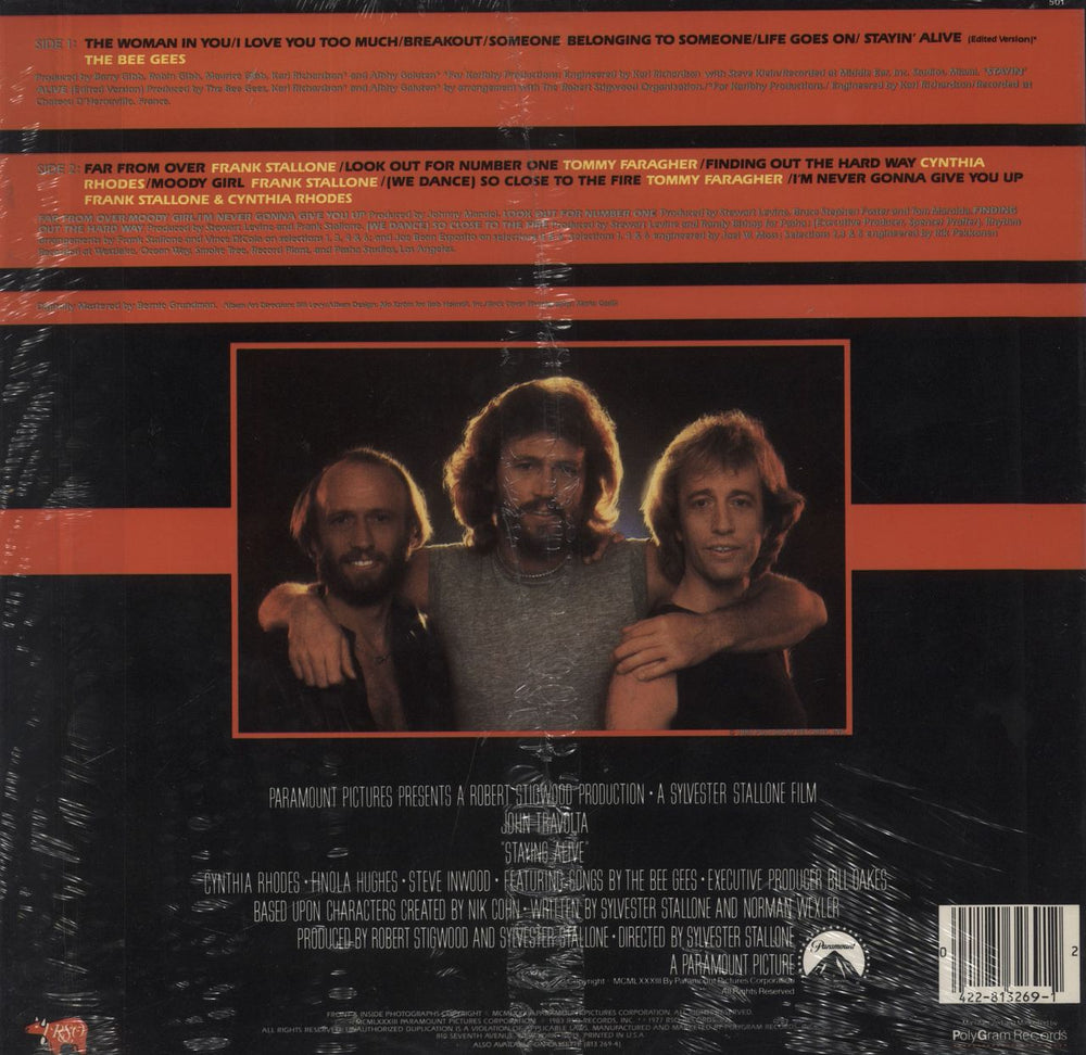 The Bee Gees Staying Alive - Sealed US vinyl LP album (LP record)