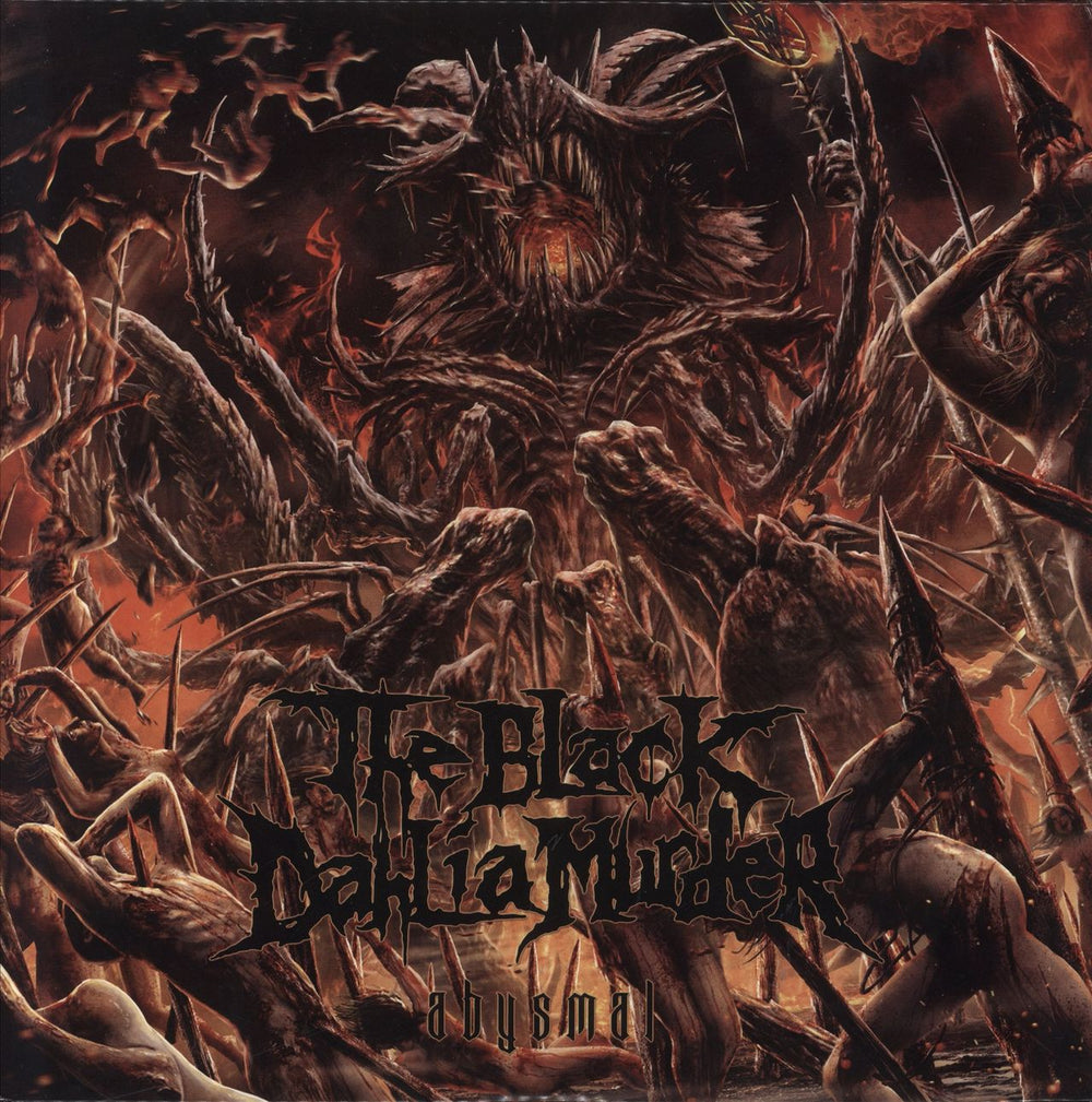 The Black Dahlia Murder Abysmal -  Orange with Red Splatter Vinyl + 7" German vinyl LP album (LP record) 3984-15400-1