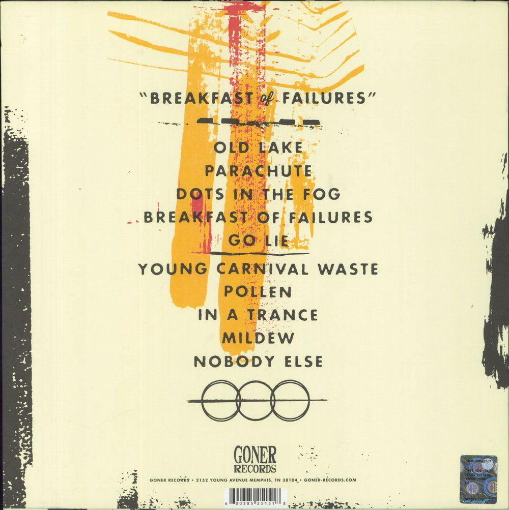 The Blind Shake Breakfast Of Failures US vinyl LP album (LP record) 600385251518