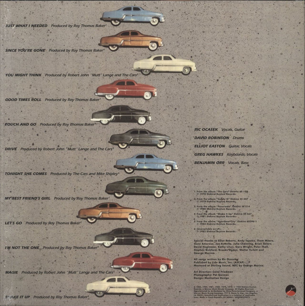 The Cars Greatest Hits UK vinyl LP album (LP record) 603497829675