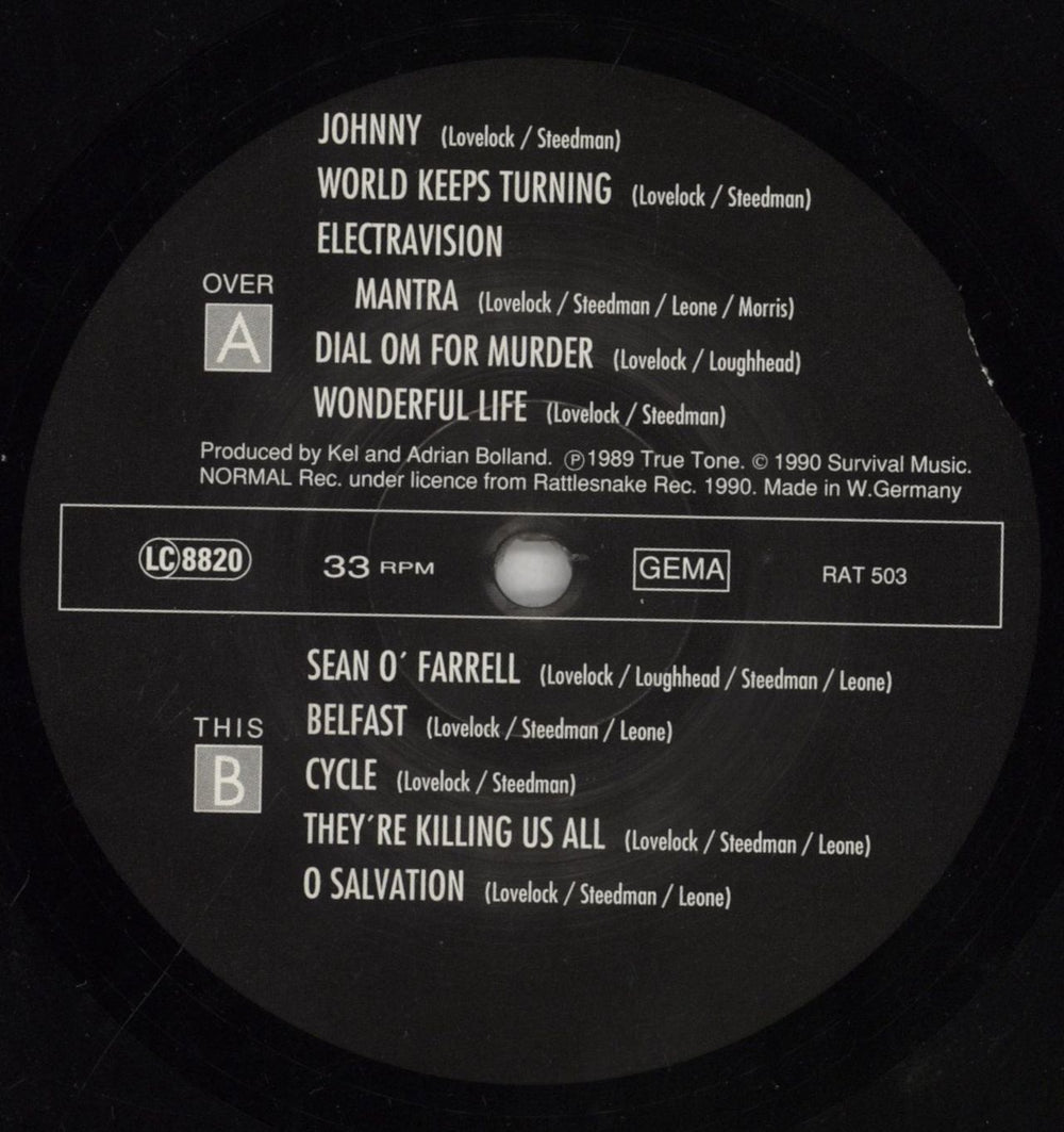 The Celibate Rifles Blind Ear UK vinyl LP album (LP record) RIFLPBL527216