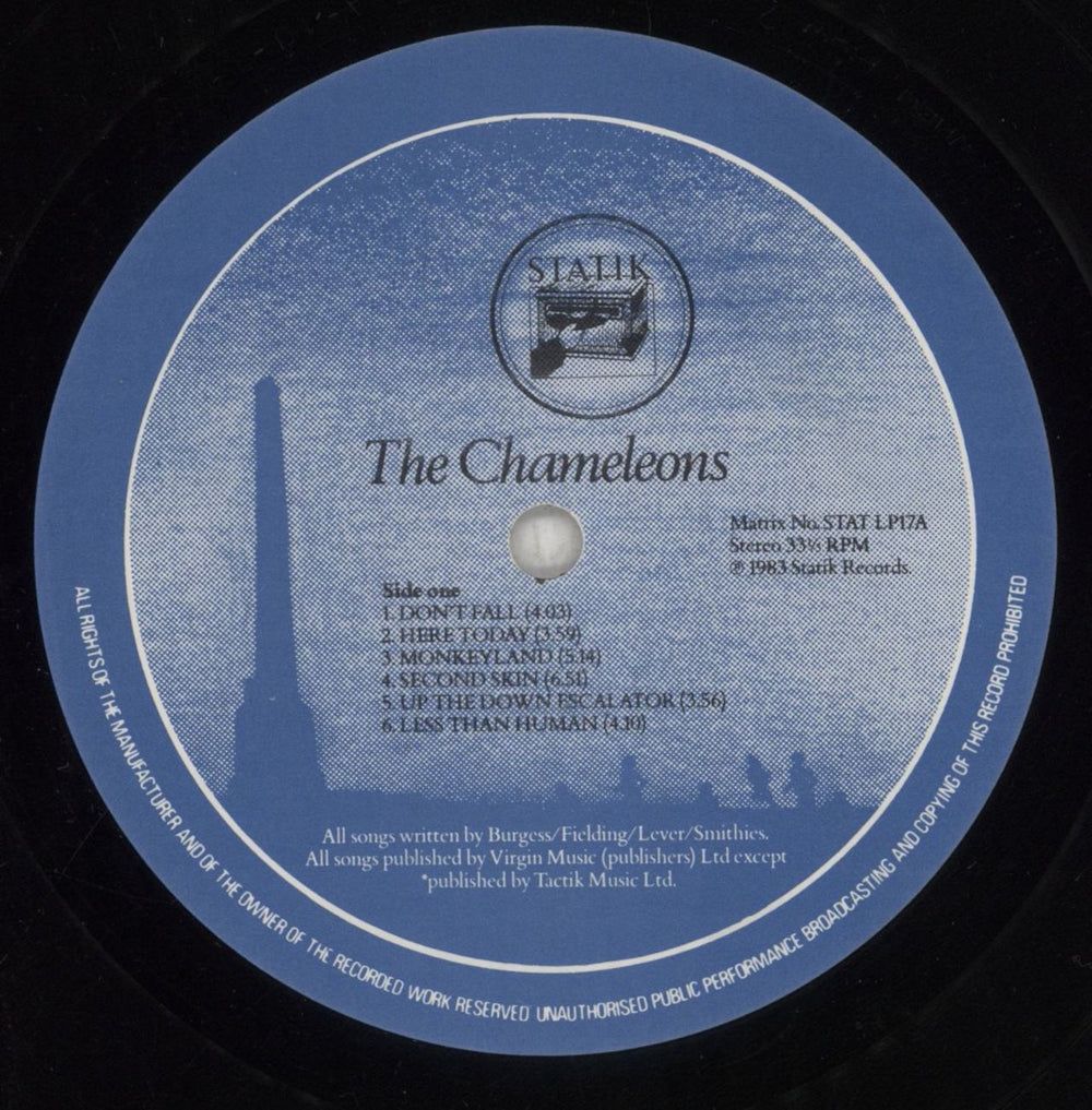 The Chameleons Script Of The Bridge - 2nd - smooth p/s UK vinyl LP album (LP record) CMLLPSC854589