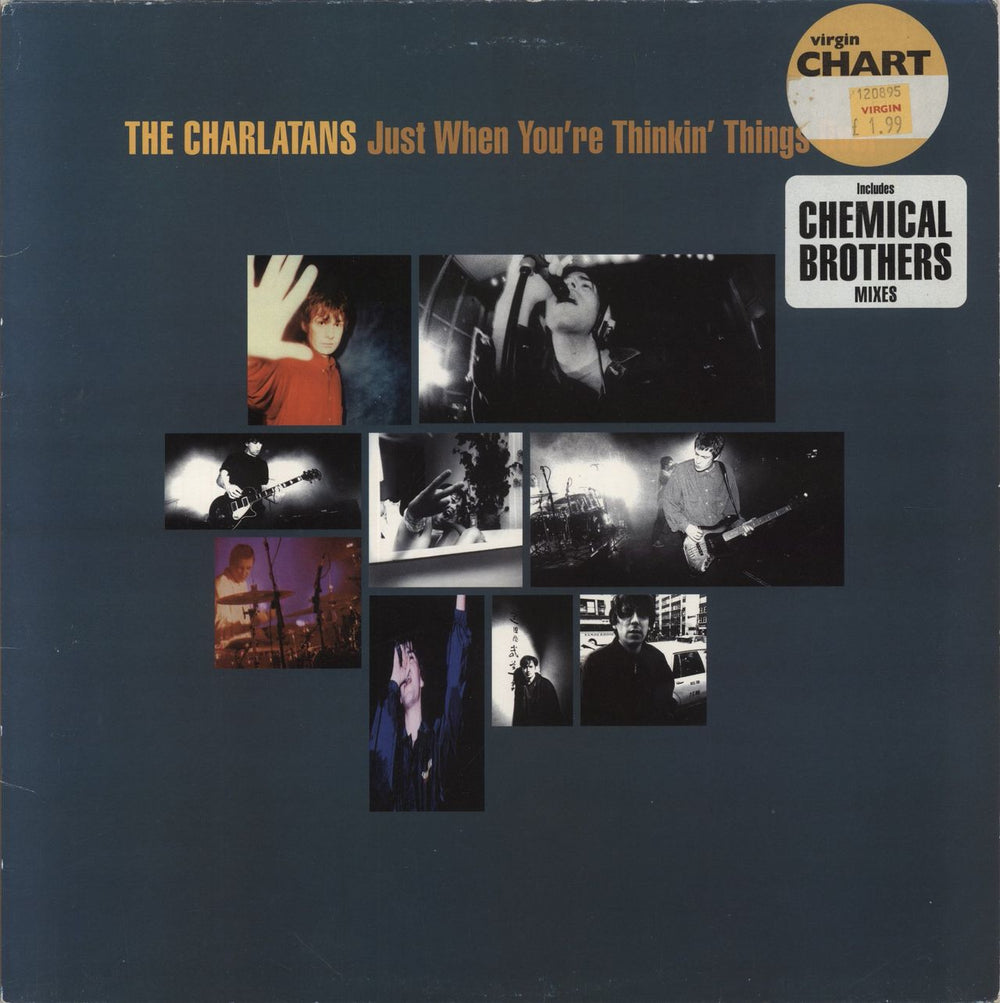 The Charlatans (UK) Just When You're Thinkin' Things Over UK 12" vinyl single (12 inch record / Maxi-single) BBQ60T