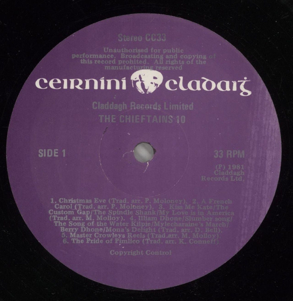 The Chieftains The Chieftains 10 Irish vinyl LP album (LP record) TCFLPTH606558