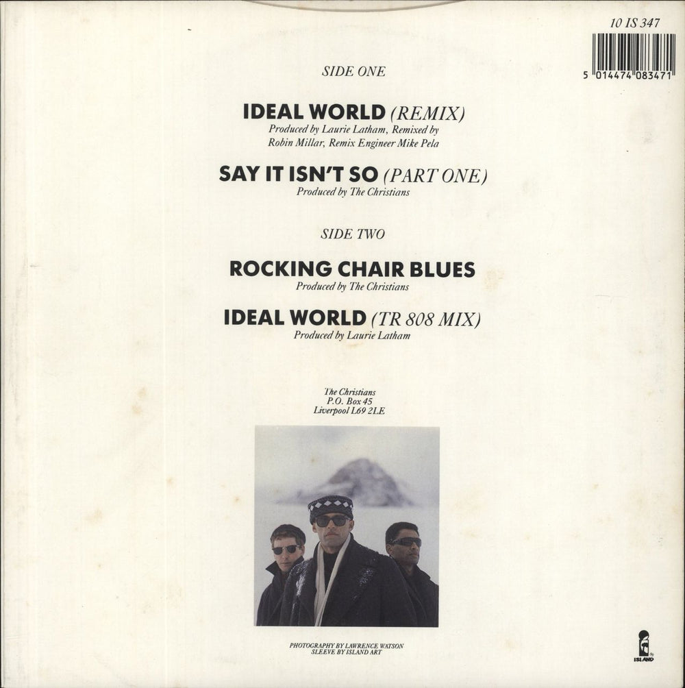 The Christians Ideal World UK 10" vinyl single (10 inch record) 5014474083471