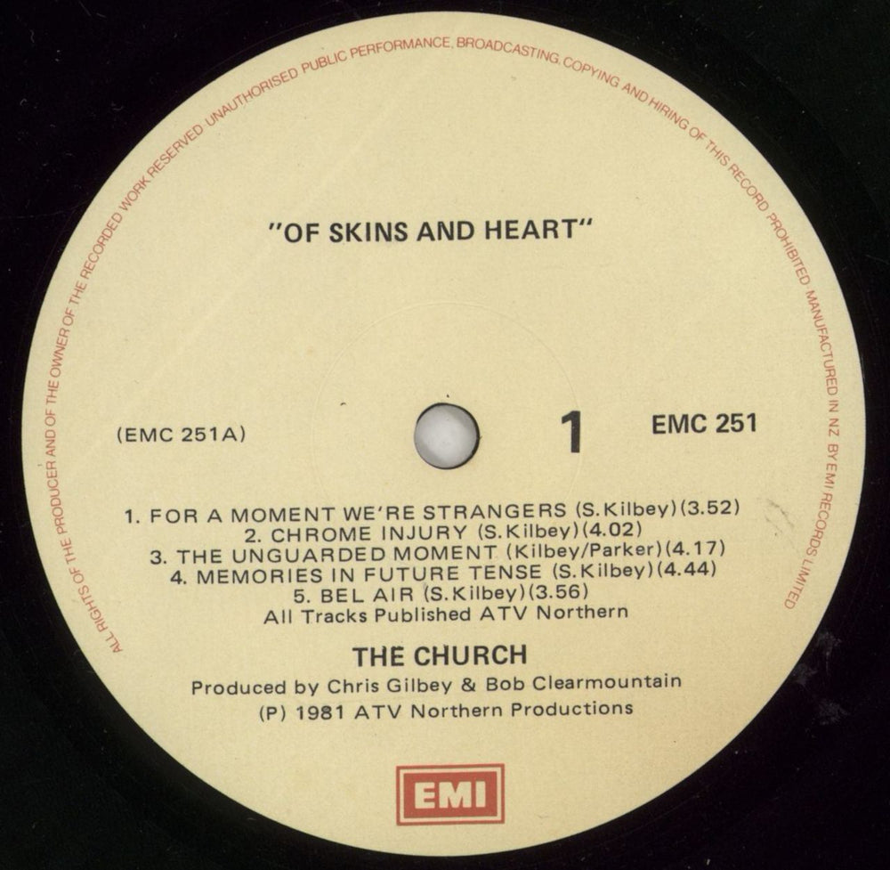 The Church Of Skins And Heart New Zealand vinyl LP album (LP record) CHULPOF873507