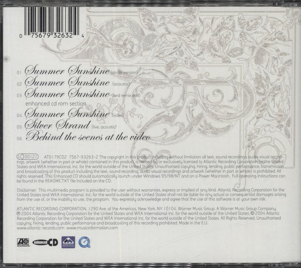 The Corrs Summer Sunshine - Both CDs UK 2-CD single set (Double CD single)