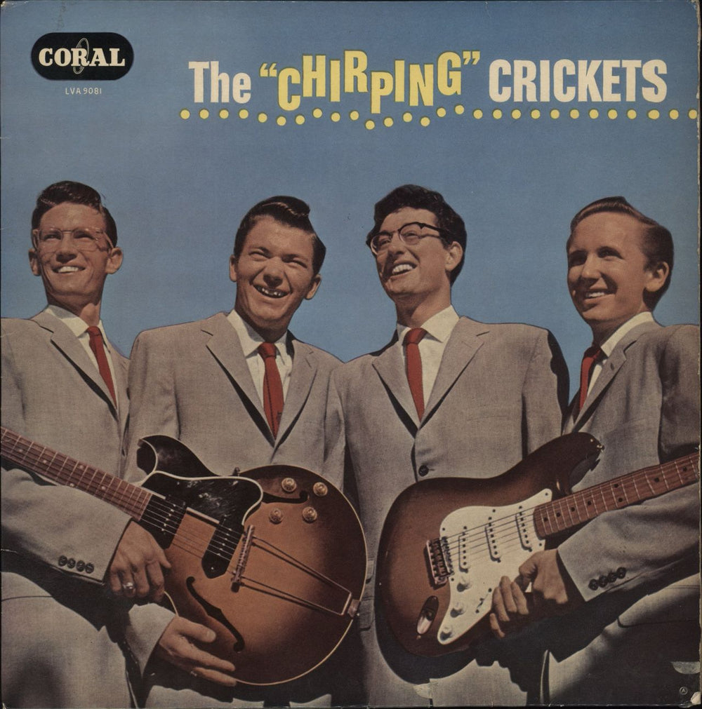 The Crickets The "Chirping" Crickets - 2nd (b) - VG UK vinyl LP album (LP record) LVA9081