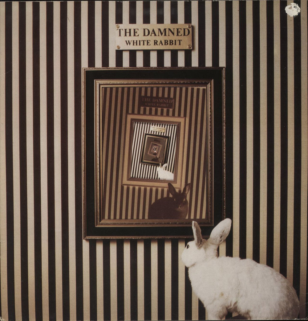 The Damned White Rabbit - Grey labels - misprint UK 12" vinyl single (12 inch record / Maxi-single) NST85