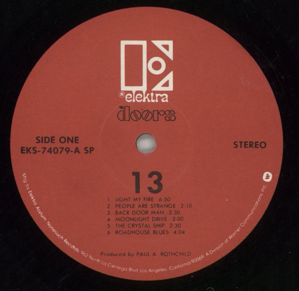 The Doors 13 - Thirteen US vinyl LP album (LP record) DORLPTH562017