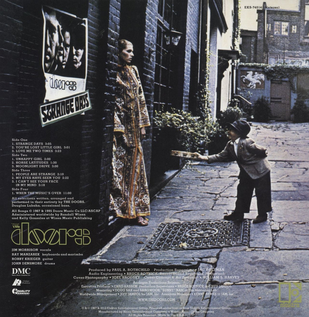 The Doors Strange Days - 180 Gram 45RPM US 2-LP vinyl record set (Double LP Album) 753088401473