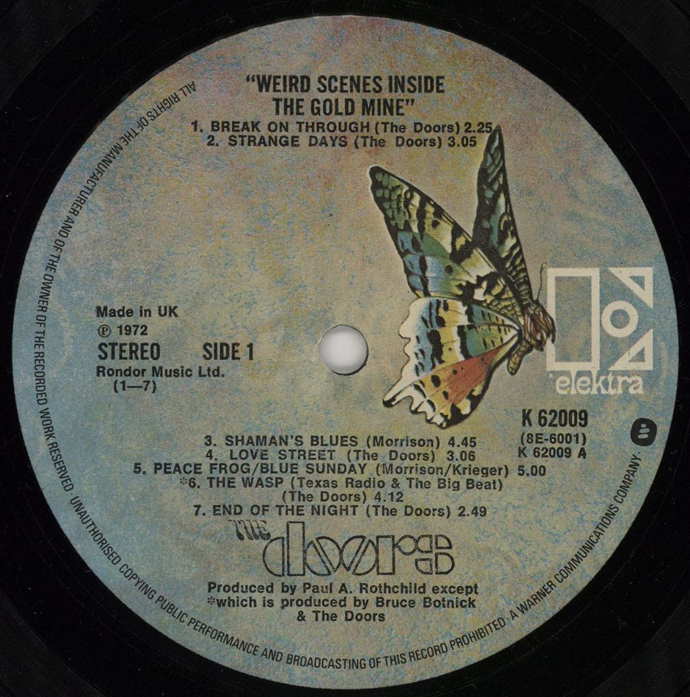 The Doors Weird Scenes Inside The Gold Mine UK 2-LP vinyl record set (Double LP Album) DOR2LWE675072