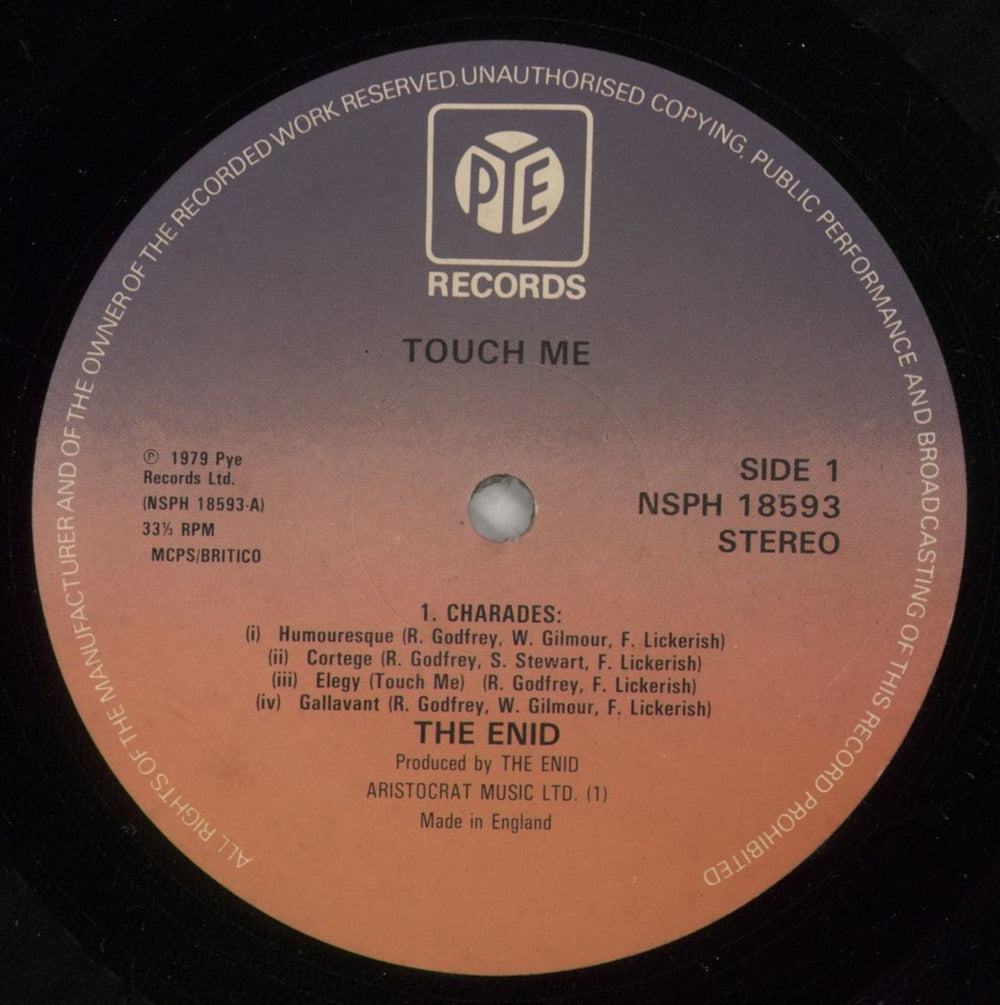 The Enid Touch Me UK vinyl LP album (LP record) EIDLPTO284636