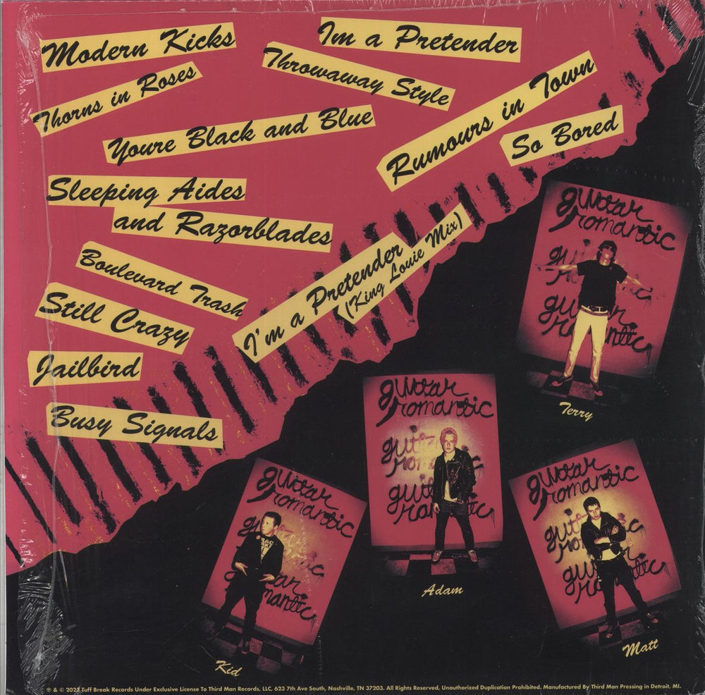 The Exploding Hearts Guitar Romantic - Exploded Heart Edition Vinyl UK vinyl LP album (LP record)