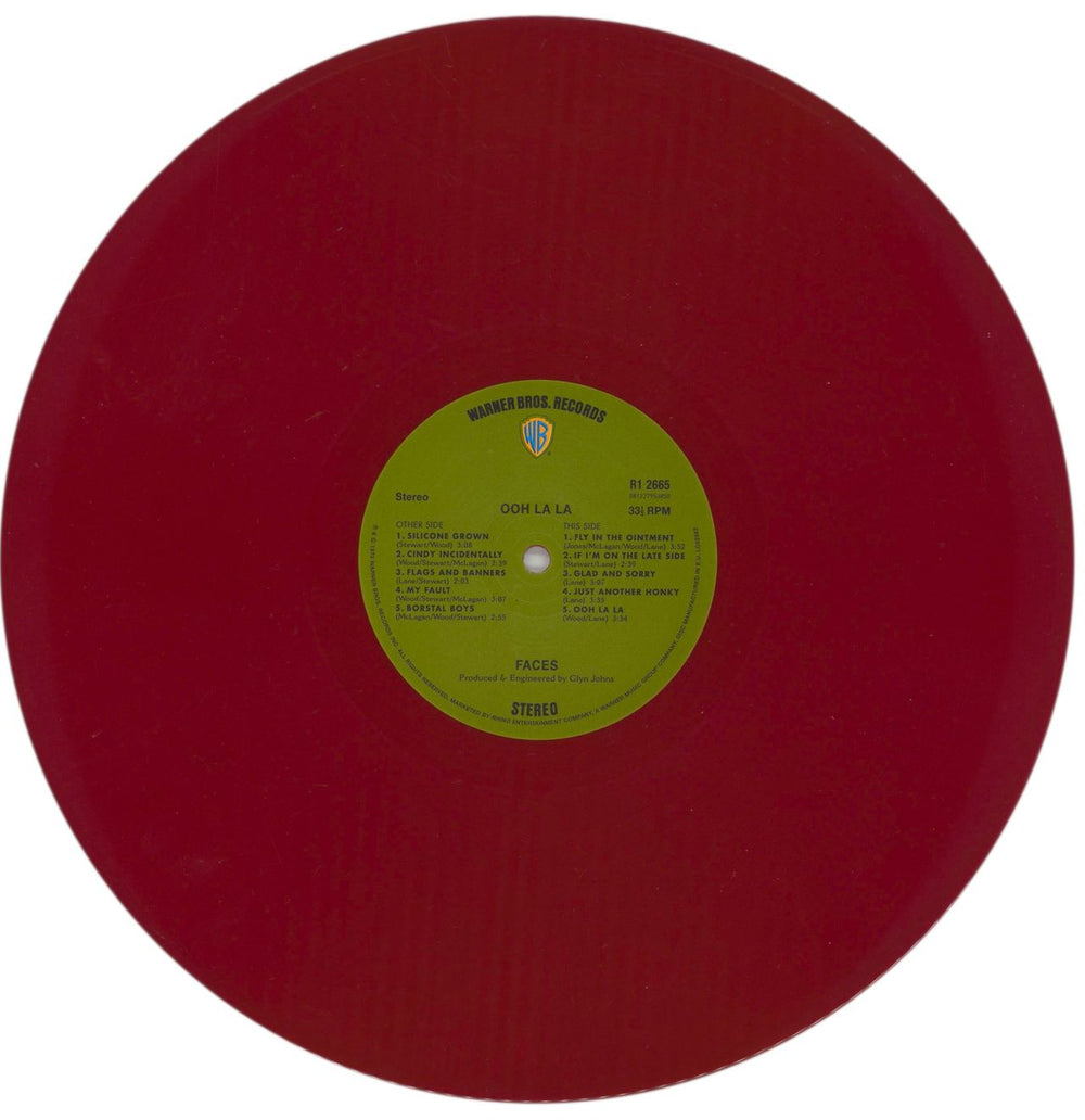 The Faces Ooh La La - Red Vinyl US vinyl LP album (LP record) FCELPOO867515