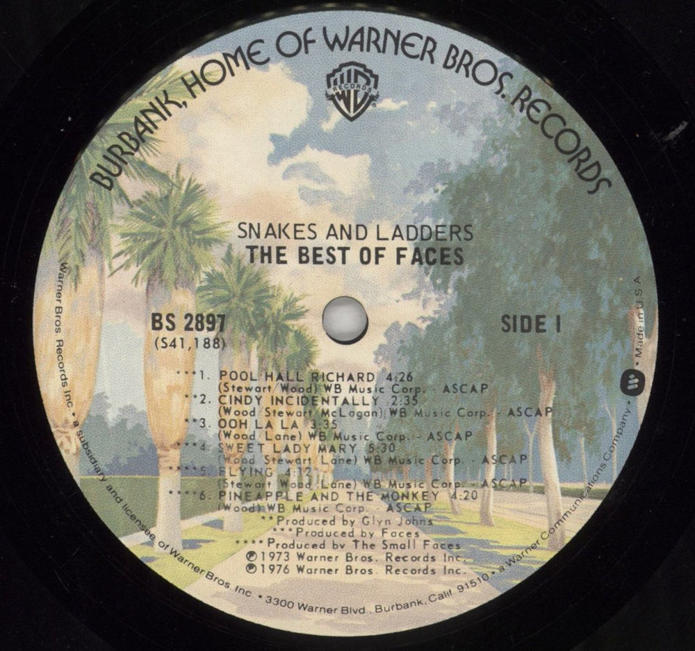 The Faces Snakes And Ladders US vinyl LP album (LP record) FCELPSN285431