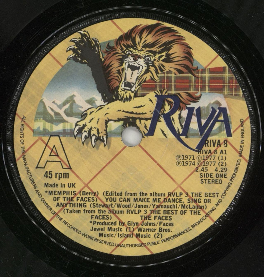 The Faces The Faces EP + p/s UK 7" vinyl single (7 inch record / 45) FCE07TH103081