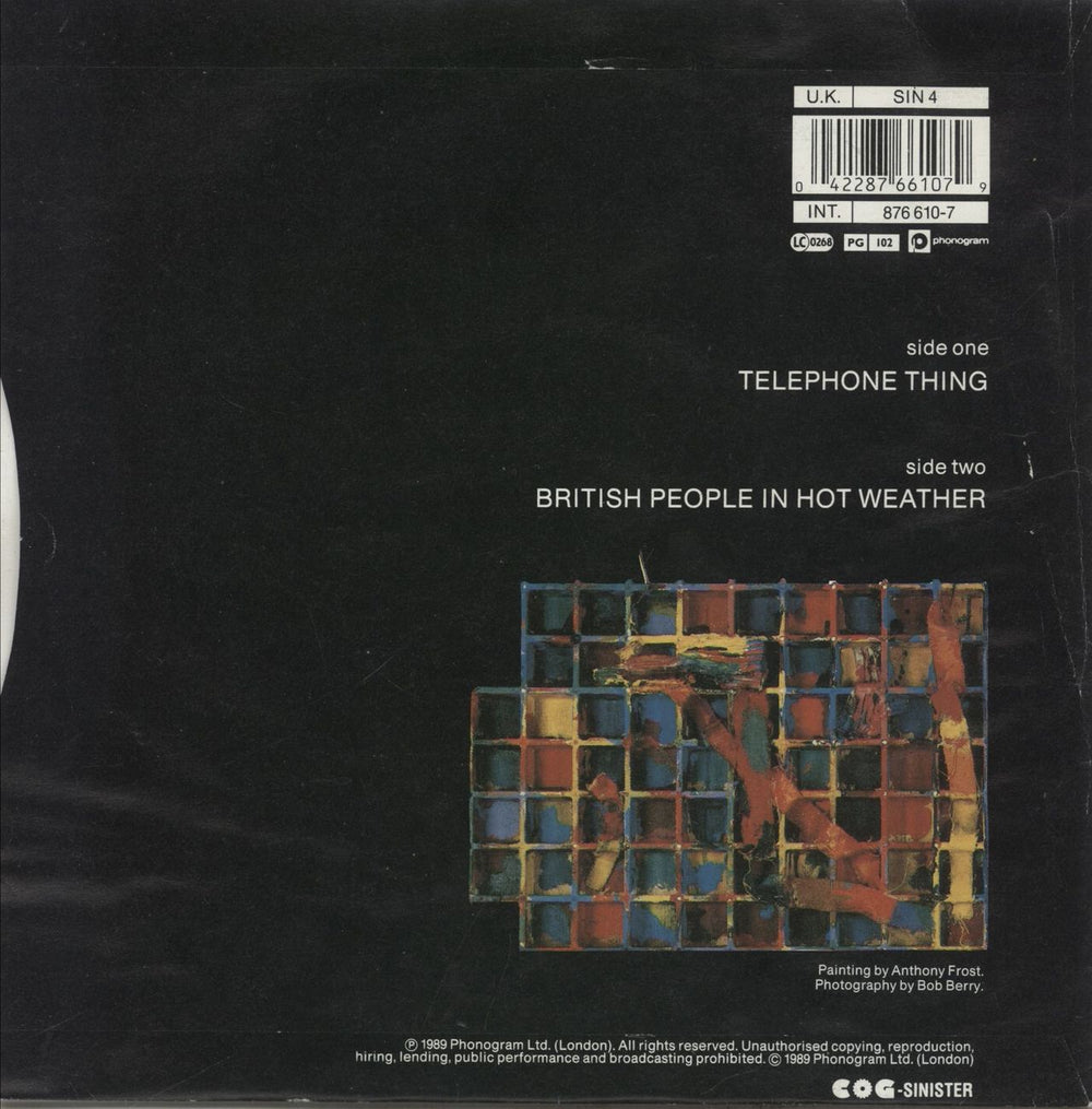 The Fall Telephone Thing UK 7" vinyl single (7 inch record / 45) 042287661079