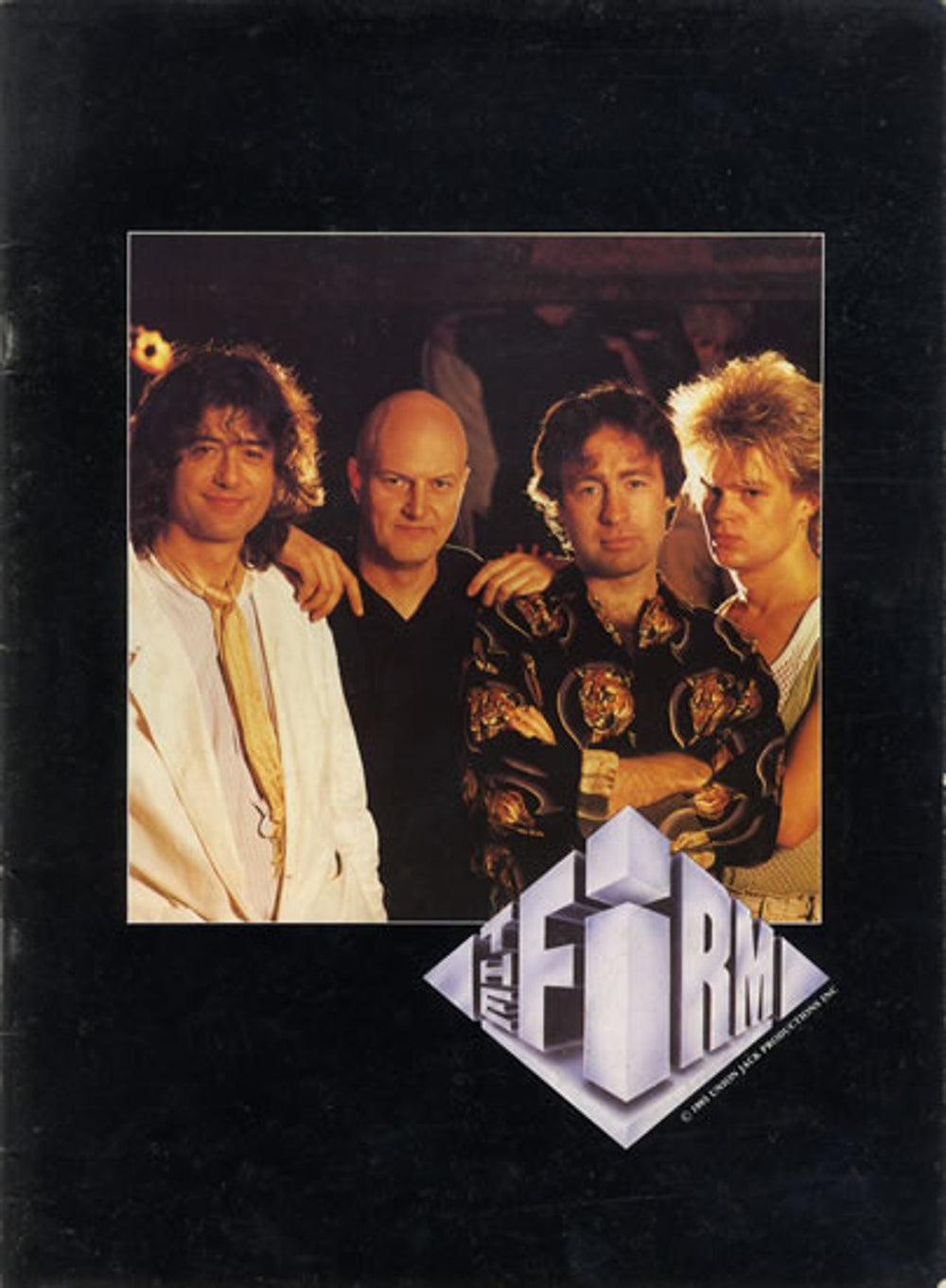 The Firm (Rock) 1985 Tour + Ticket UK tour programme TOUR PROGRAMME + TICKET