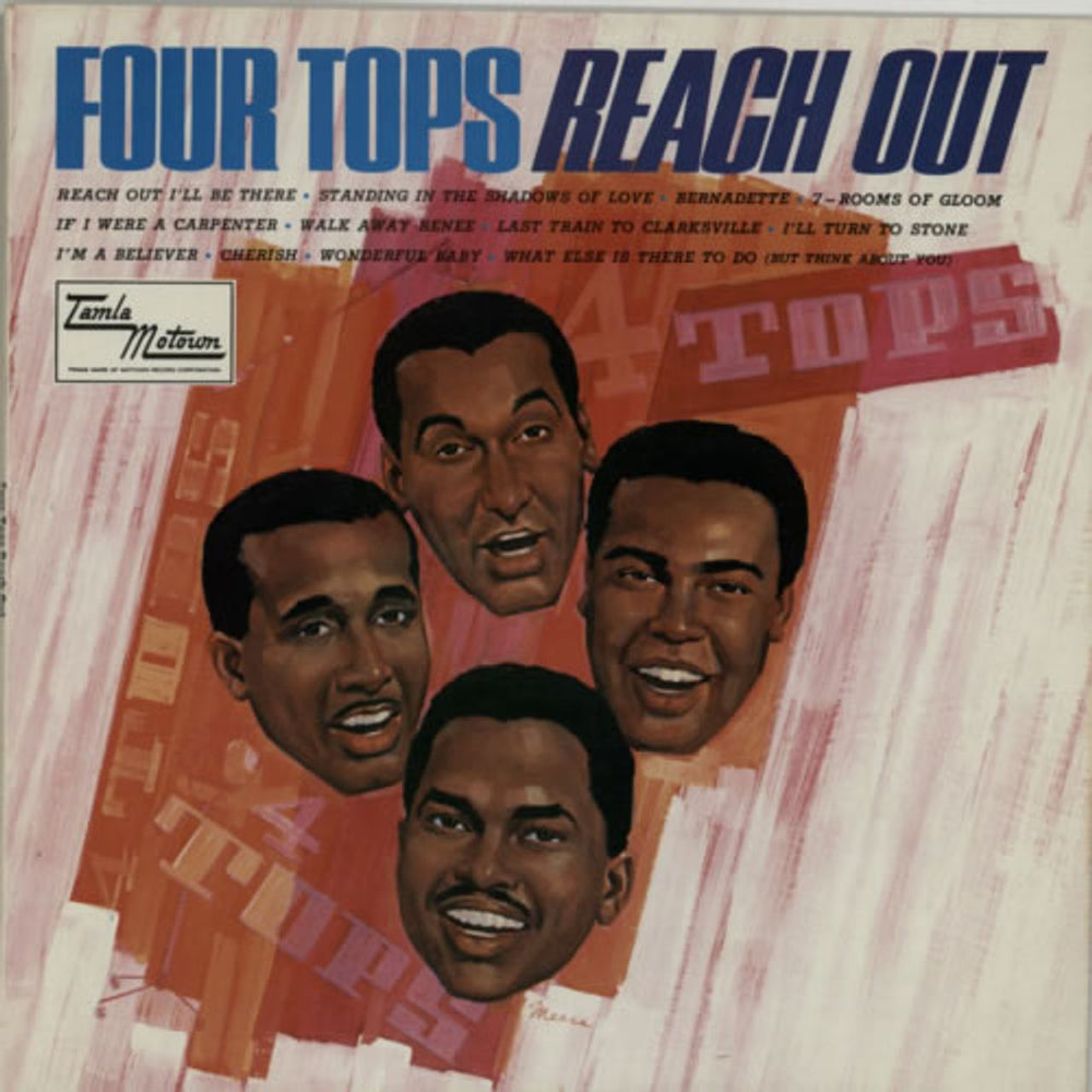 The Four Tops Reach Out UK vinyl LP album (LP record) STML11056