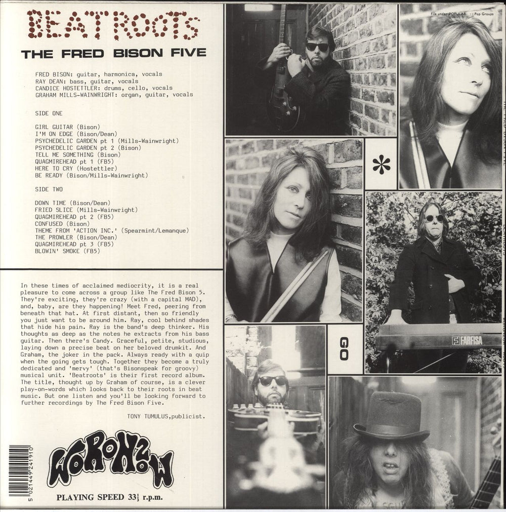 The Fred Bison Five Beatroots UK vinyl LP album (LP record) 5021449241910