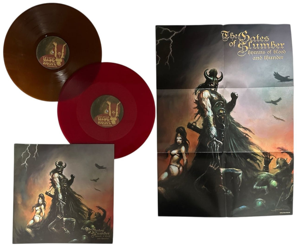 The Gates Of Slumber Hymns Of Blood And Thunder - Die Hard Edition UK 2-LP vinyl record set (Double LP Album) 9YJ2LHY878137