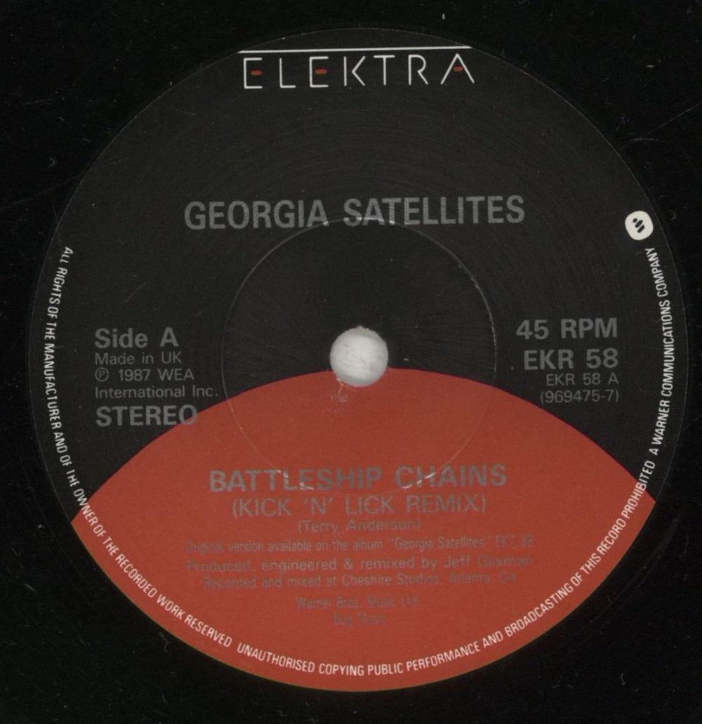 The Georgia Satellites Battleship Chains - Doublepack UK 7" vinyl single (7 inch record / 45) GSA07BA276312