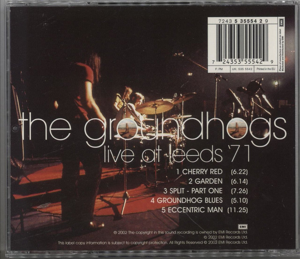 The Groundhogs Live At Leeds '71 UK CD album (CDLP)