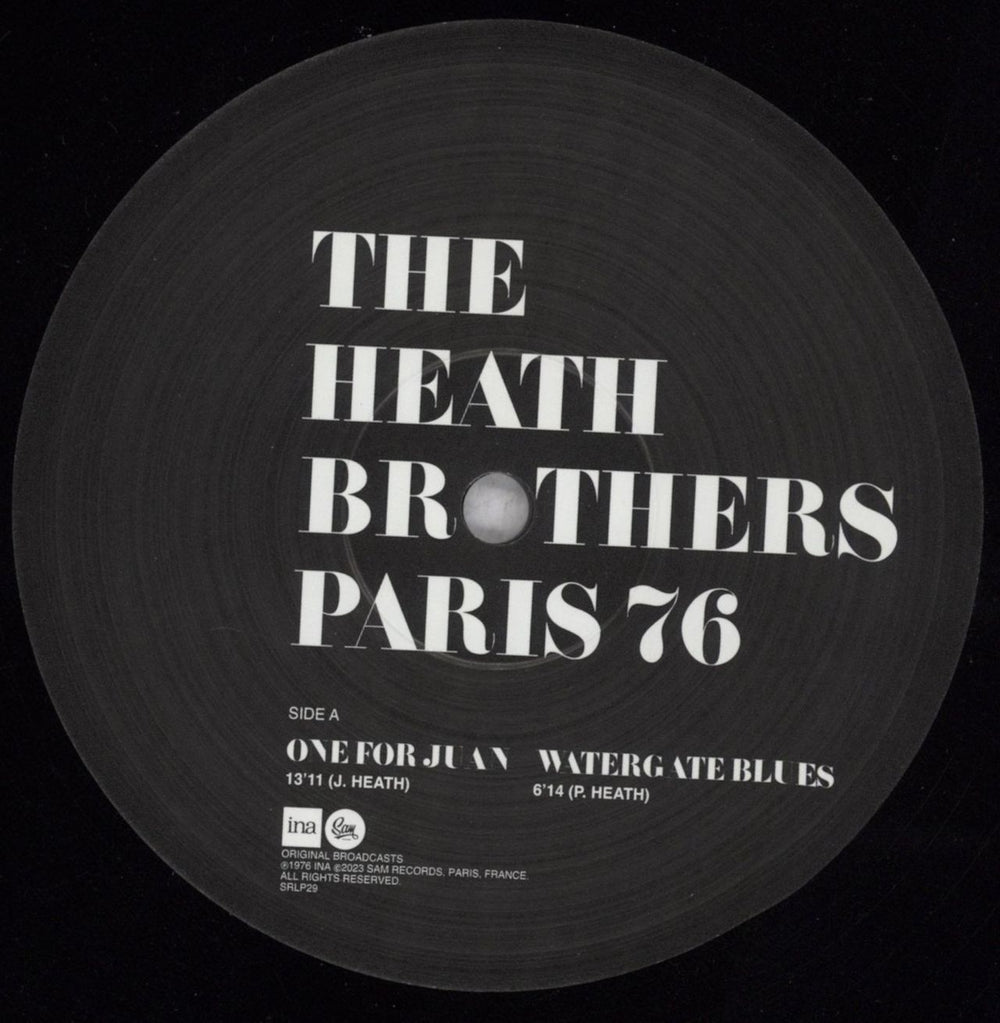 The Heath Brothers Paris 76 - 180gm UK vinyl LP album (LP record) HEBLPPA843814